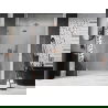 Mexen Lunar L left swing shower doors 140 cm, transparent, brushed copper - 834L-140-000-65-00-L