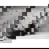 Mexen Lunar L left swing shower doors 140 cm, transparent, brushed copper - 834L-140-000-65-00-L