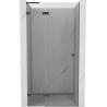 Mexen Lunar L Left Pivot Shower Door 70 cm, Transparent, Brushed Gun Gray - 834L-070-000-66-00-L