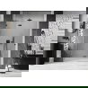 Mexen Lunar L shower door left hinged 140 cm, transparent, gun gray brushed - 834L-140-000-66-00-L