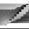 Mexen Kioto shower screen 100 x 200 cm, Transparent/Black pattern 8 mm, White - 800-100-101-20-77