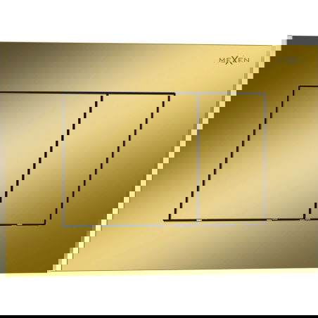 Mexen Tex 02 flush button, shiny champagne gold - 6102-08