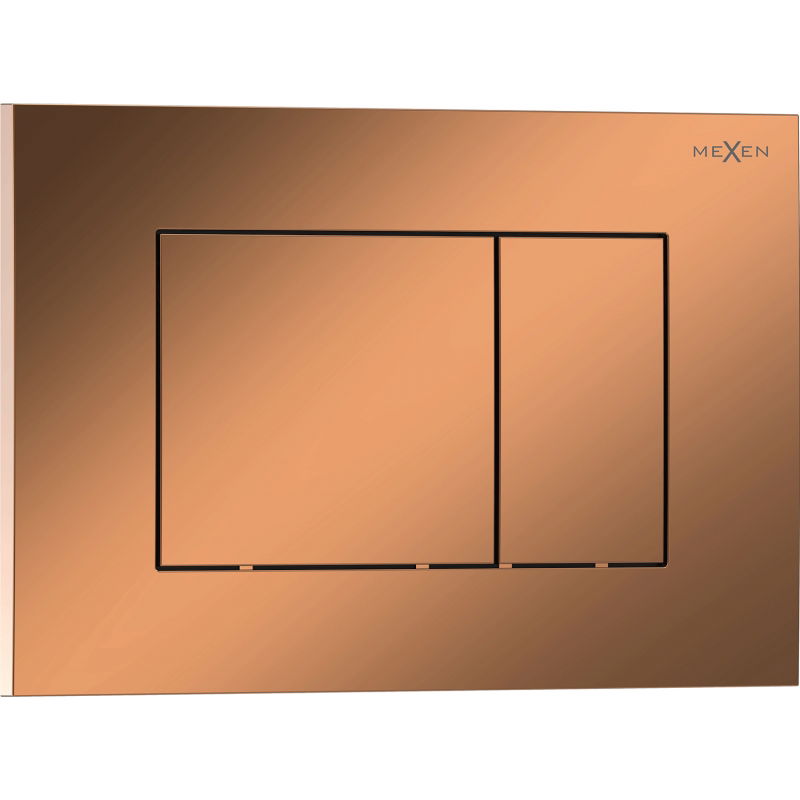 Mexen Tex 02 flush button, shiny rose gold - 6102-09