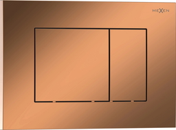 Mexen Tex 02 flush button, rose gold glossy - 6102-09