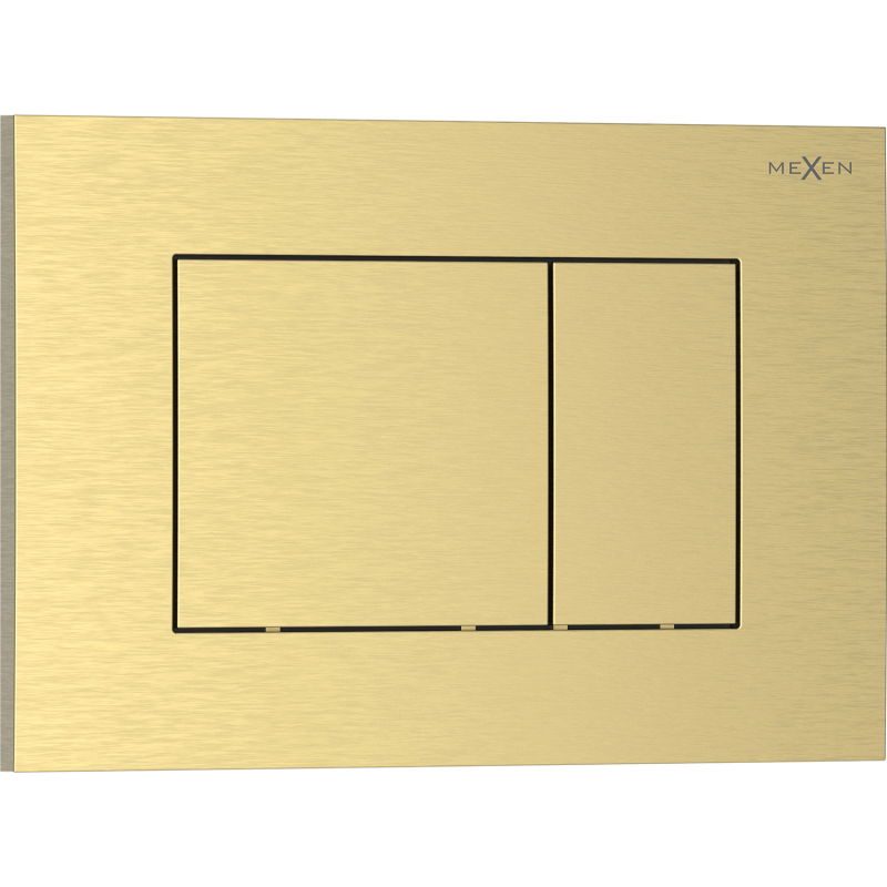 Mexen Tex 02 flush button, brushed gold - 6102-11