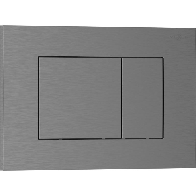 Mexen Tex 02 flush button, brushed gun gray - 6102-12