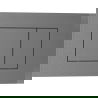 Mexen Tex 02 flush button, brushed gun gray - 6102-12