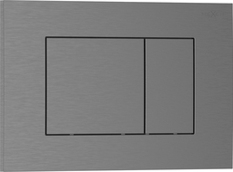 Mexen Tex 02 flush button, brushed gun gray - 6102-12