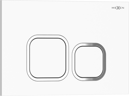 Mexen Tex 03 flush button, glossy white - 6103-01