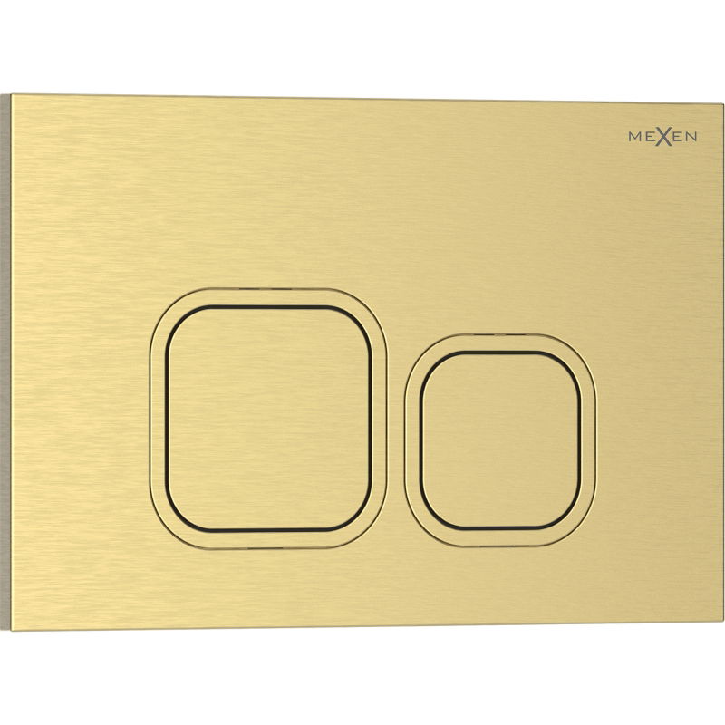 Mexen Tex 03 flush button, brushed gold - 6103-11