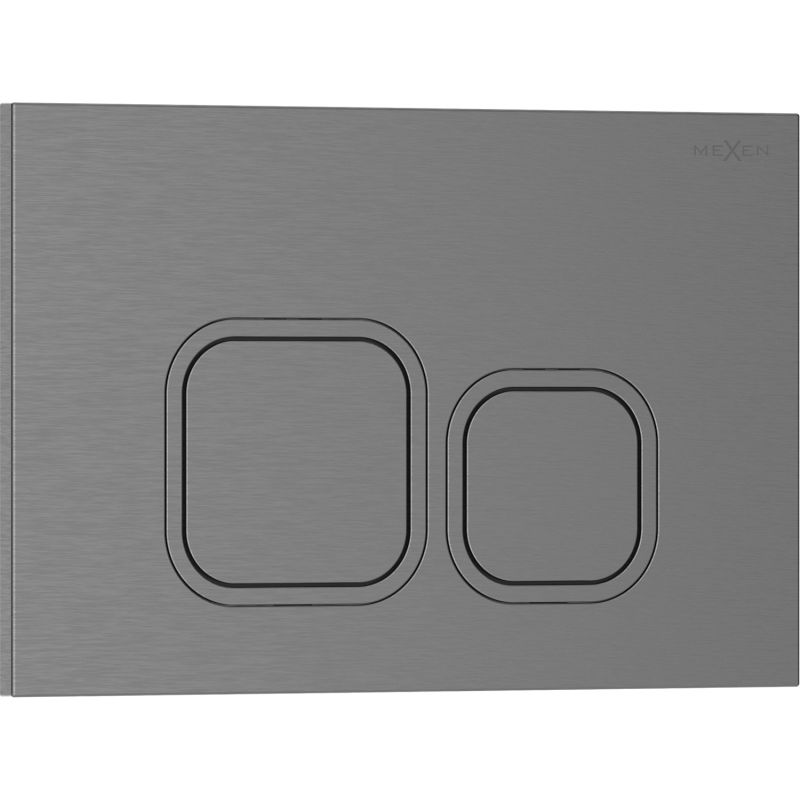 Mexen Tex 03 flush button, brushed gun gray - 6103-12