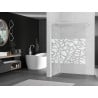 Mexen Kioto Walk-in Shower Wall 90 x 200 cm, White Pattern 8 mm, White - 800-090-101-20-85