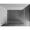 Mexen Kioto Walk-in Shower Panel 100 x 200 cm, White Pattern 8 mm, White - 800-100-101-20-85