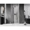 Mexen Lunar L Left Swing Shower Door 70 cm, Transparent, Gun Metal - 834L-070-000-95-00-L