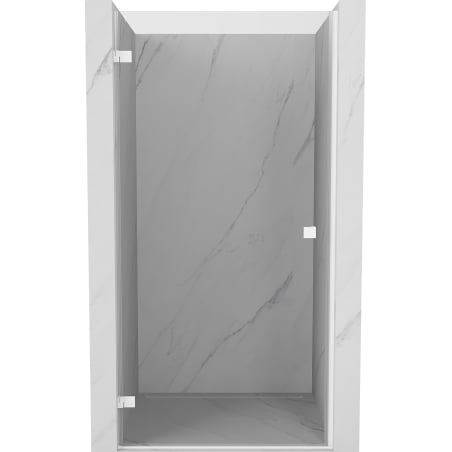 Mexen Lunar-B shower door left hinged 60 cm, transparent, white - 832-060-000-20-00-L