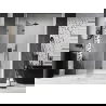 Mexen Lunar L left hinged shower door 140 cm, transparent, gun metal - 834L-140-000-95-00-L