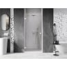 Mexen Lunar-B left hinged shower door 70 cm, transparent, white - 832-070-000-20-00-L