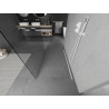 Mexen Kioto freestanding shower wall 110 x 200 cm, transparent 8 mm, white - 800-110-002-20-00