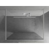 Mexen Kioto freestanding shower wall 110 x 200 cm, transparent 8 mm, white - 800-110-002-20-00