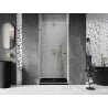 Mexen Lunar-B shower door pivot left 90 cm, transparent, gold - 832-090-000-50-00-L