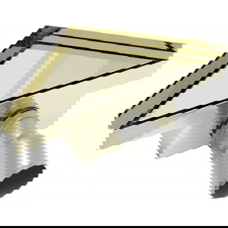 Mexen Flat-T M13 triangular floor drain 20 x 20 cm, gold - 1510320