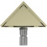Mexen Flat-T M13 floor drain triangular 20 x 20 cm, gold - 1510320