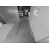 Mexen Kioto freestanding shower wall 110 x 200 cm, frost 8 mm, white - 800-110-002-20-30