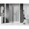 Mexen Lunar L shower door pivot left 130 cm, transparent, brushed nickel - 834L-130-000-97-00-L