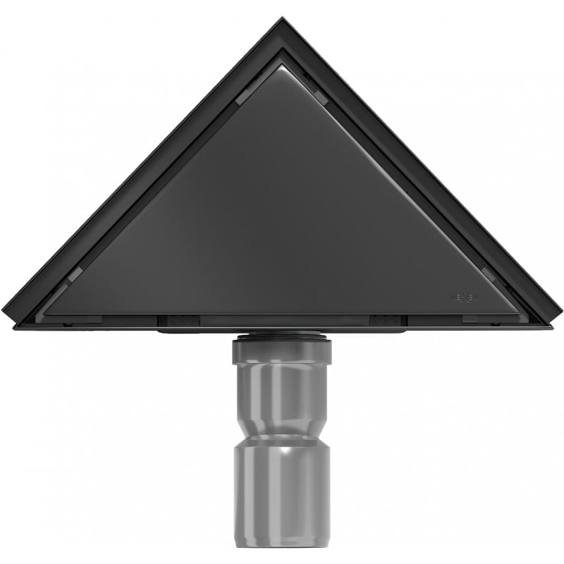Mexen Flat-T M13 triangular floor drain 20 x 20 cm, black - 1710320