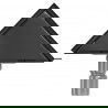 Mexen Flat triangular floor drain 20 x 20 cm, Black - 1710320