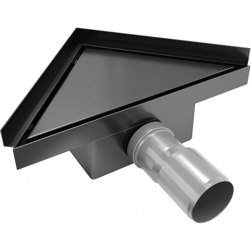 Mexen Flat triangular floor drain 20 x 20 cm, Black - 1710320