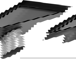 Mexen Flat-T M13 triangular floor drain 20 x 20 cm, black - 1710320