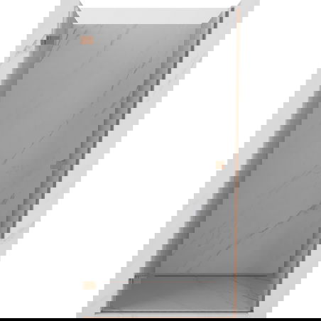 Mexen Lunar-B Left Hinged Shower Door 65 cm, Transparent, Brushed Copper - 832-065-000-65-00-L