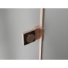 Mexen Lunar-B left swing shower door 80 cm, transparent, brushed copper - 832-080-000-65-00-L