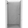 Mexen Lunar-B 65 cm Left Hinged Shower Door, Transparent, Gun Gray Brushed - 832-065-000-66-00-L