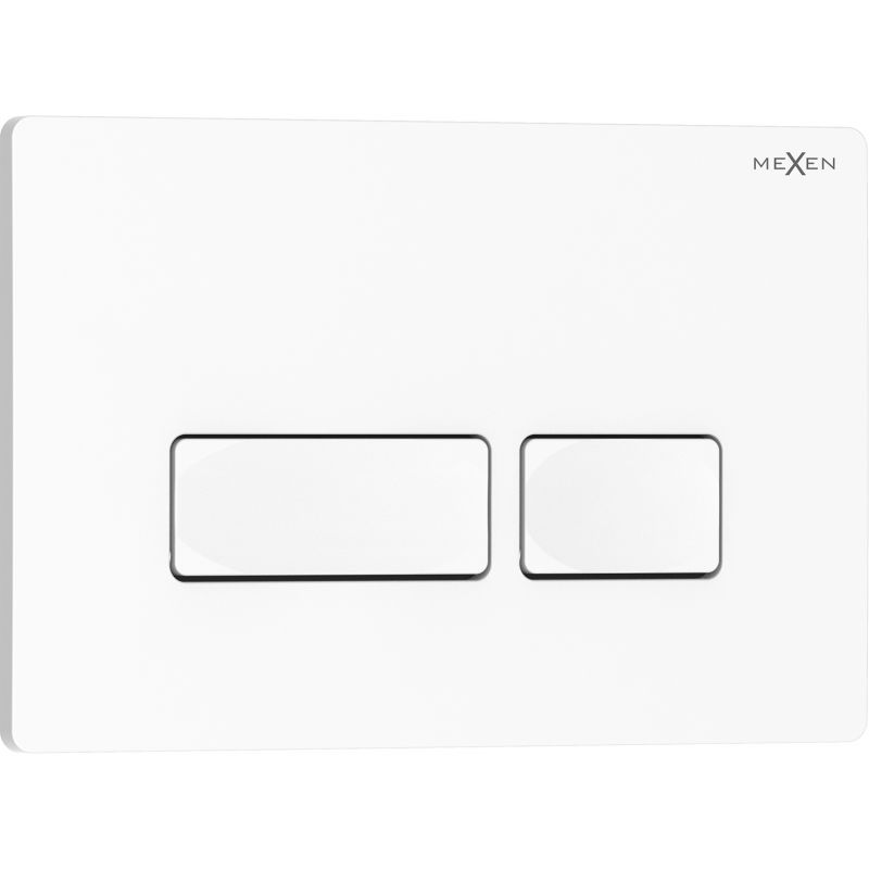 Mexen Tex 04 flush button, glossy white - 6104-01