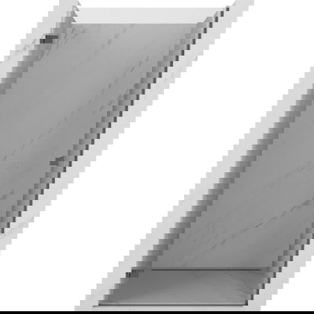 Mexen Lunar-B left hinged shower door 80 cm, transparent, brushed gun gray - 832-080-000-66-00-L