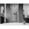 Mexen Lunar-B Left Hinged Shower Door 65 cm, Transparent, Gun Metal - 832-065-000-95-00-L