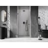 Mexen Lunar-B Shower Door Hinged Left 70 cm, Transparent, Gun Metal - 832-070-000-95-00-L