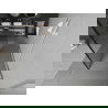 Mexen Kioto free-standing shower screen 130 x 200 cm, Transparent/Black pattern 8 mm, White - 800-130-002-20-70