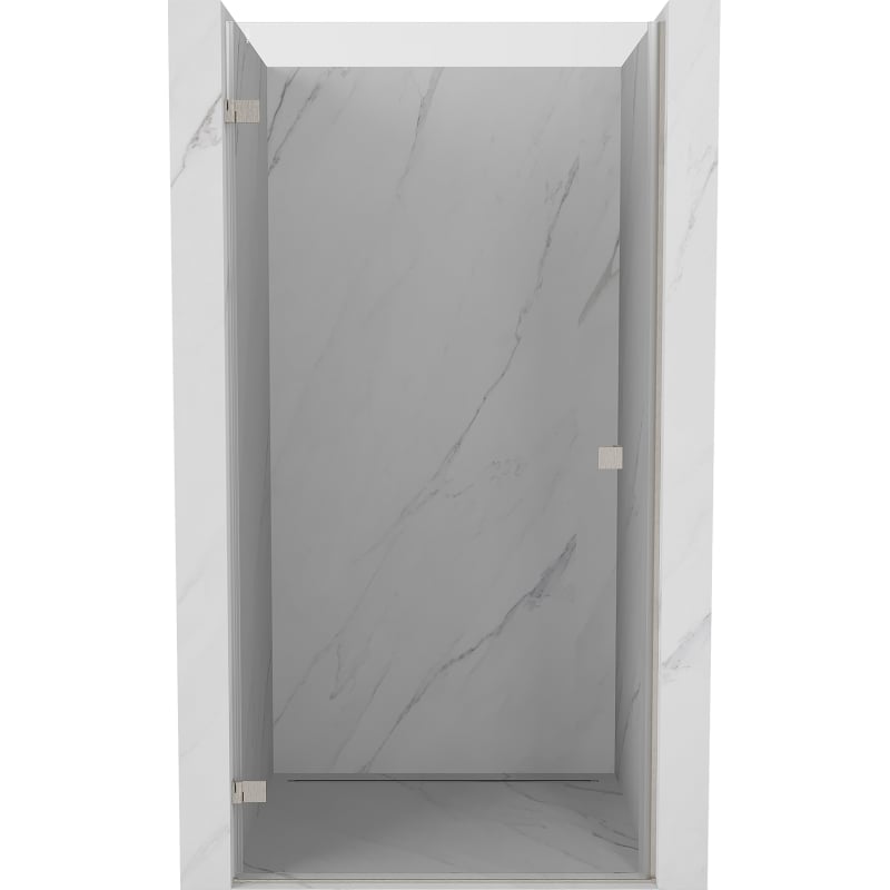 Mexen Lunar-B shower door hinged left 65 cm, transparent, brushed nickel - 832-065-000-97-00-L
