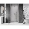 Mexen Lunar-B shower door hinged left 65 cm, transparent, brushed nickel - 832-065-000-97-00-L