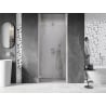Mexen Lunar-B shower door hinged left 65 cm, transparent, brushed nickel - 832-065-000-97-00-L