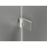 Mexen Lunar-B Left-Hinged Shower Door 75 cm, Transparent, Brushed Nickel - 832-075-000-97-00-L