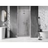 Mexen Lunar-F foldable shower door left 60 cm, transparent, chrome - 836-060-000-01-00-L