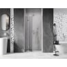 Mexen Lunar-F foldable shower door left 60 cm, transparent, chrome - 836-060-000-01-00-L