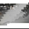 Mexen Kioto free-standing shower screen 100 x 200 cm, Transparent/Black pattern 8 mm, White - 800-100-002-20-77