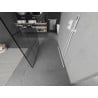 Mexen Kioto freestanding shower screen 120 x 200 cm, black grid 8 mm, white - 800-120-002-20-77
