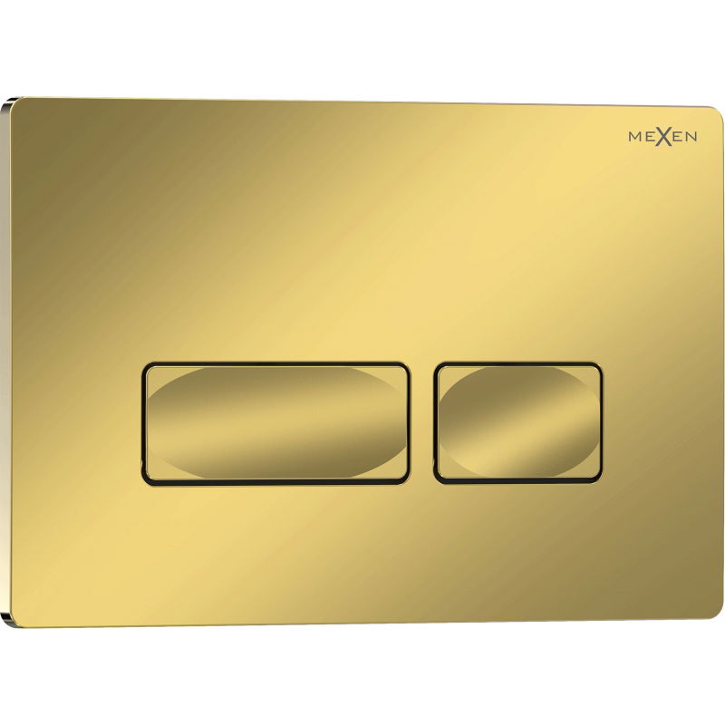 Mexen Tex 04 flush button, shiny champagne gold - 6104-08