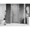 Mexen Lunar-B right hinged shower door 80 cm, transparent, white - 832-080-000-20-00-P